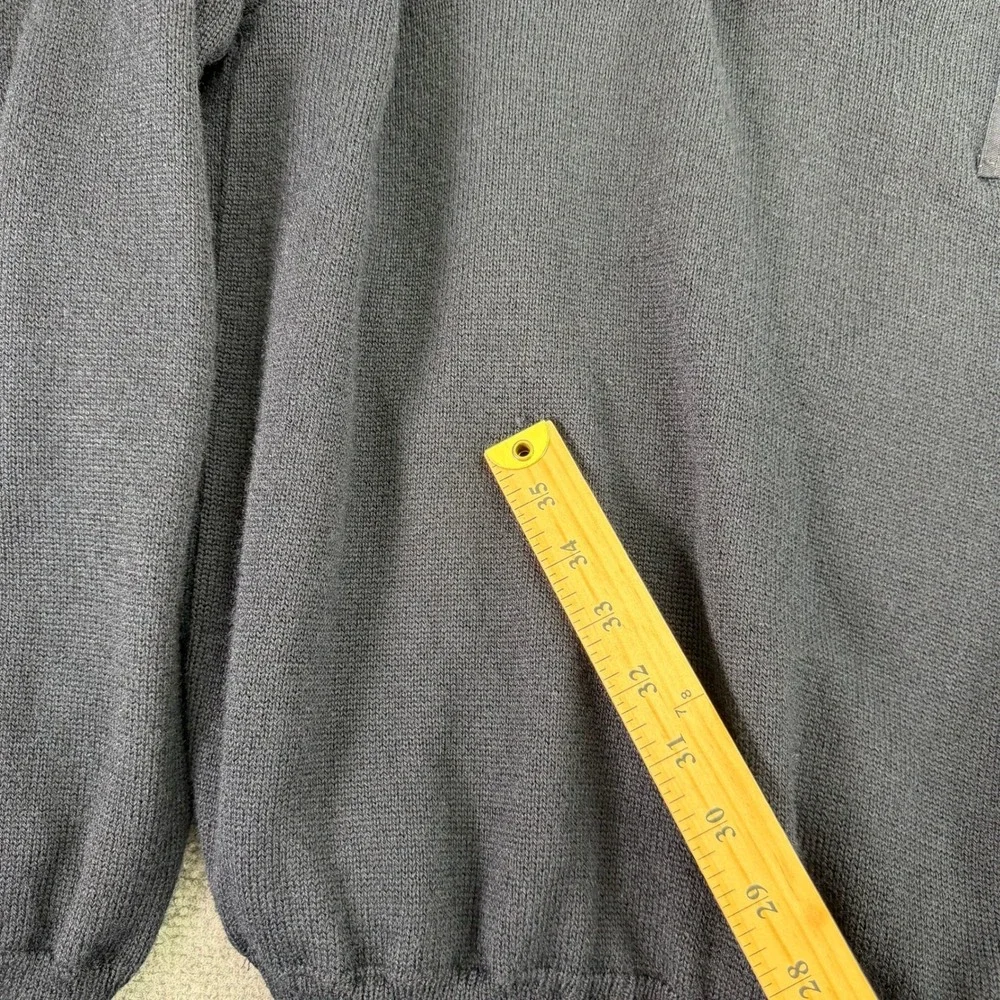 Blauer Sweater Mens Large Navy‎ Gore Windstopper Wool Blend Commando USA Patch